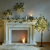 Simulated Olive Vine Garland With Lights 96 LEDs Fake Plant For Holiday Christmas Holiday Dorm Wall Decorations