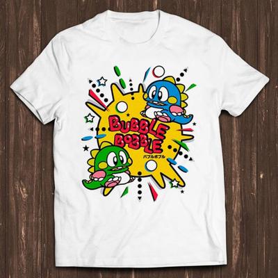 Bubble Bobble T Shirt Funny Gaming 80s Gamer Nerd Game Cool Gift Tee C468