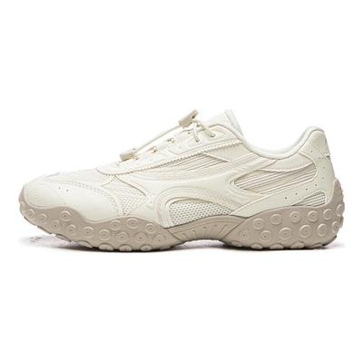 Li Ning Film Dancing Slip Resistant, Abrasion Resistant, Lightweight Low Top Chunky Sneakers Women's Ecru AGLW074-1
