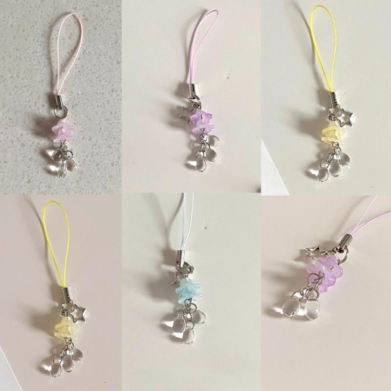 Phone Chain Sweet Keychain Jellyfish Pendant Ornament Backpack Bag Decoration