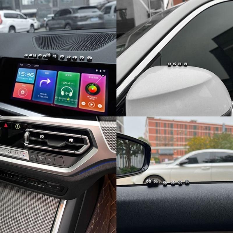 Car Interior Accessory Black Coal Car Decoration Automotive Dashboard Decors Adhesive Soot Sprites Ornament