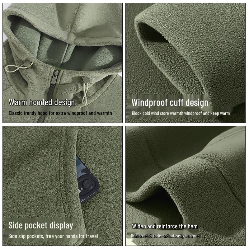 JEEP SPIRIT Men's Winter Hooded Fleece Jacket