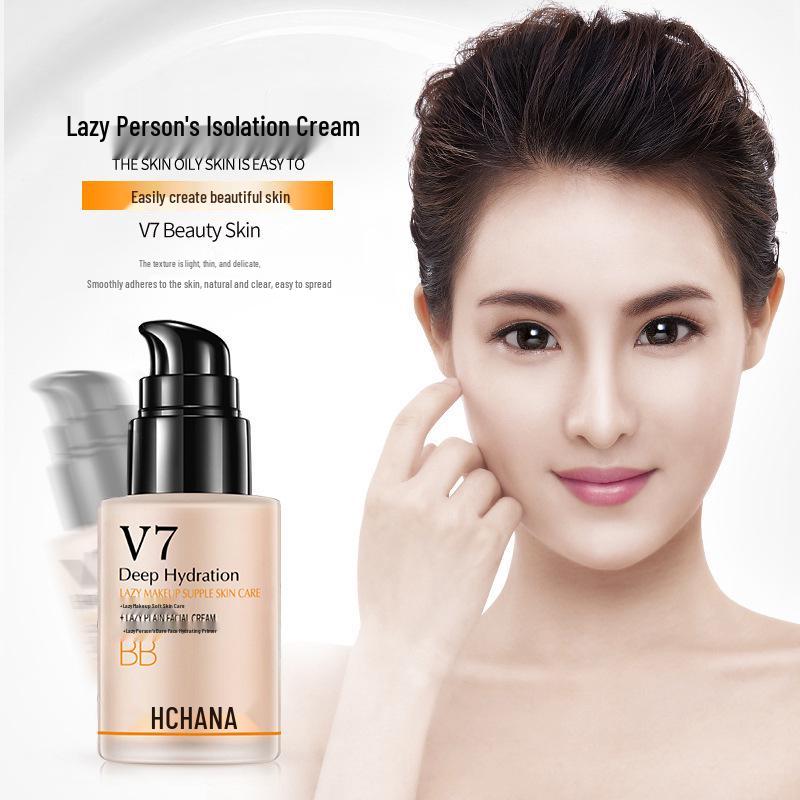 Han Chan V7 Lazy Nude Moisturizing BB Cream Cushion Foundation