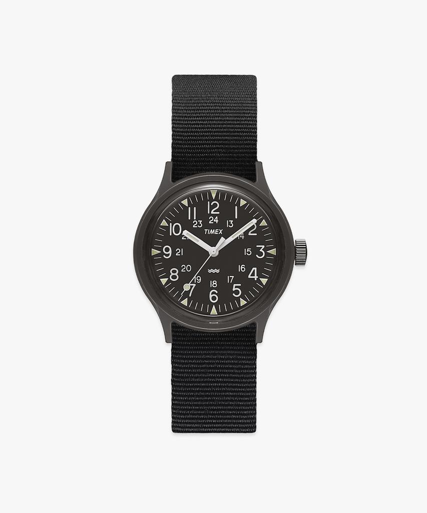 Taimaegseu Mk1 All-Black Military Grosgrain Tool Watch 36Mm