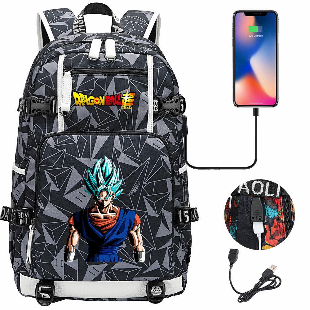 Riman Dragon Ball Wukong USB Teen Student School Bag Men's and Women's Leisure Large Capacity Travel Backpack