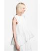 Jaa [Jaah] Sleeveless Peplum Blouse_White