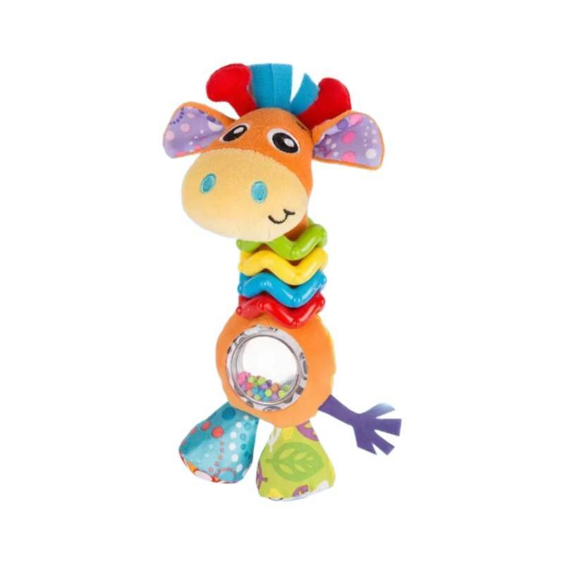 Baby Giraffe Plush Rattle Toy With Sound For Infant Development And Sensory Play