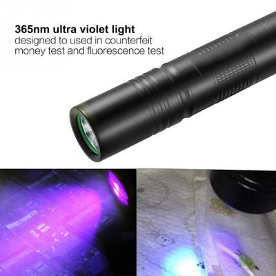 1PCS Blue Mini LED Flashlight and Banknote Checking Torch Laser Lamps UV Lights