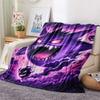 Gengar  Print Flannel Blanket, High Quality Comfortable for All Seasons, Home Decor, Warmth and Comfort