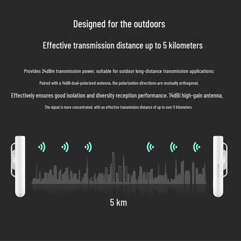 TP-LINK TL-S516-5KM 5G Outdoor Wireless Bridge Kit (CN version)