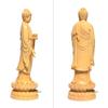 TheChanger Buddha Standing Shaka Nyorai Wood Buddhist Altar Statue for Prayer and Protection from Carved from Premium Natural Boxwood H x 7cm W x 7cm