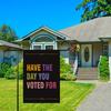 Yousheng Resist Hate Garden Flag Double Sided Anti-Trump Banner Have The Day You Voted for Outdoor Flag for Porch Courtyard Lawn