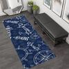 Nautical Lighthouse Navy Blue Rug Carpet Mat Home Decoration Non-Slip Hallway Ship Wheel Compass Pattern Door Mat