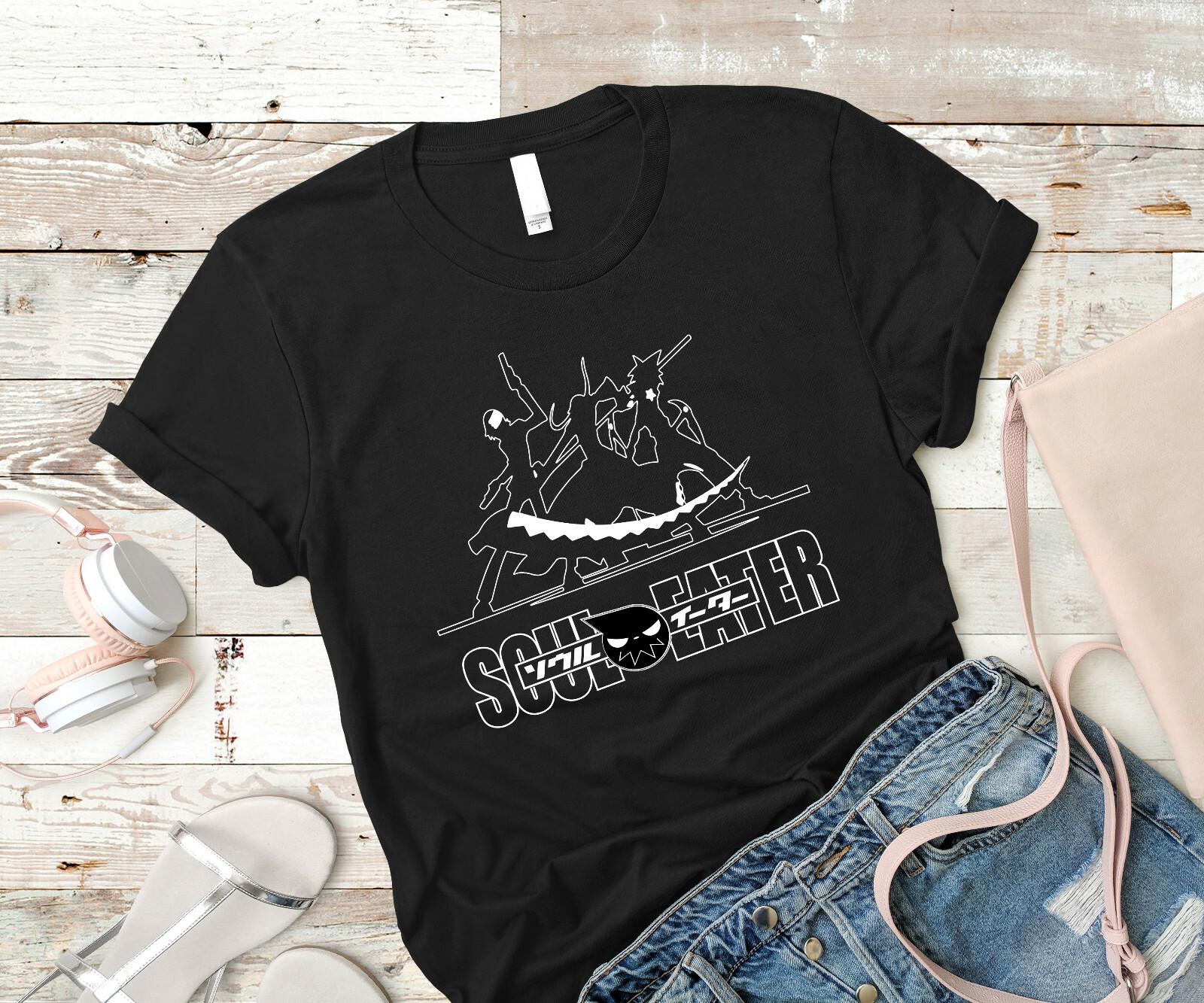 Soul Eater Uniex T-shirt anime death the kid maka albarn black star New shirt XXL