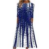 GMXIA Women's Fashion Summer Spring  3/4 Sleeve V-Neck Casual Dresses