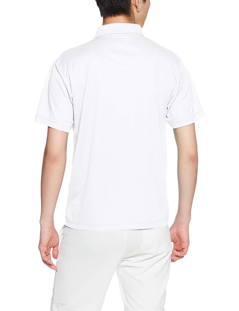 Polo Shirt oz Dry Athletic Polo Shirt 592101 1 White L [United Athle] 4.1 (Button-Down) (with Pocket) Men's