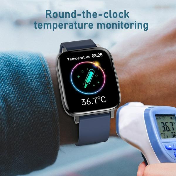 NORTH EDGE Sportovní fitness hodinky s plně dotykovým displejem IP67 Vodotěsné Bluetooth chytré hodinky pro Android iOS