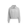 Originals Skate Short Sweatshirt With Half-Zip And Collar Women Tops Medium-Hemp-Grey IZ1514