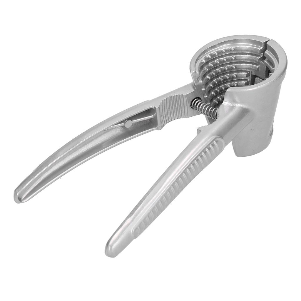 Walnussknacker aus Aluminiumlegierung mit Walnussnadel, langlebiger Walnussclip-Öffner, Klemme Silber