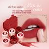 QXQY Cremiger Kuchen Lippencreme Samtmatt Einfach aufzutragen Make-up Farbhaltender Lippenstift Für Anfänger