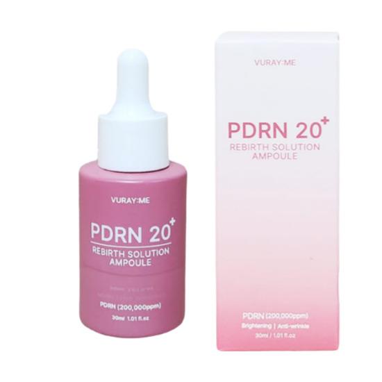 VURAY:ME PDRN 20+ Rebirth Solution Ampoule 30ml – High Concentration Salmon PDRN Skin Renewal Ampoule VURAY:ME PDRN 20+ Rebirth Solution Ampoule