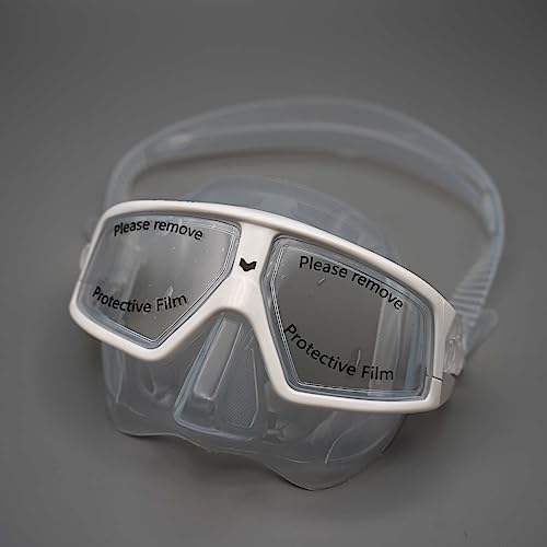 UMMY Reef Freediving Mask for Freediving, Skin Diving, Snorkeling, and Skin Diving (White)