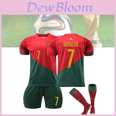 Conjunto de Ropa de Fútbol Premium 2223 de Portugal Tejido Transpirable Para Niños y Adultos