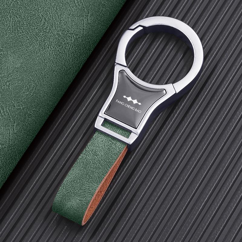 2025 New Model Fang Bao Leopard 5/8 Titanium Car Keychain Ring for Men & Women