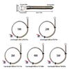 K Type Thermocouple Sensoring  Featuring 5mm Inner Diameter Fast Responses Thermocouple for Precise Temperature Control