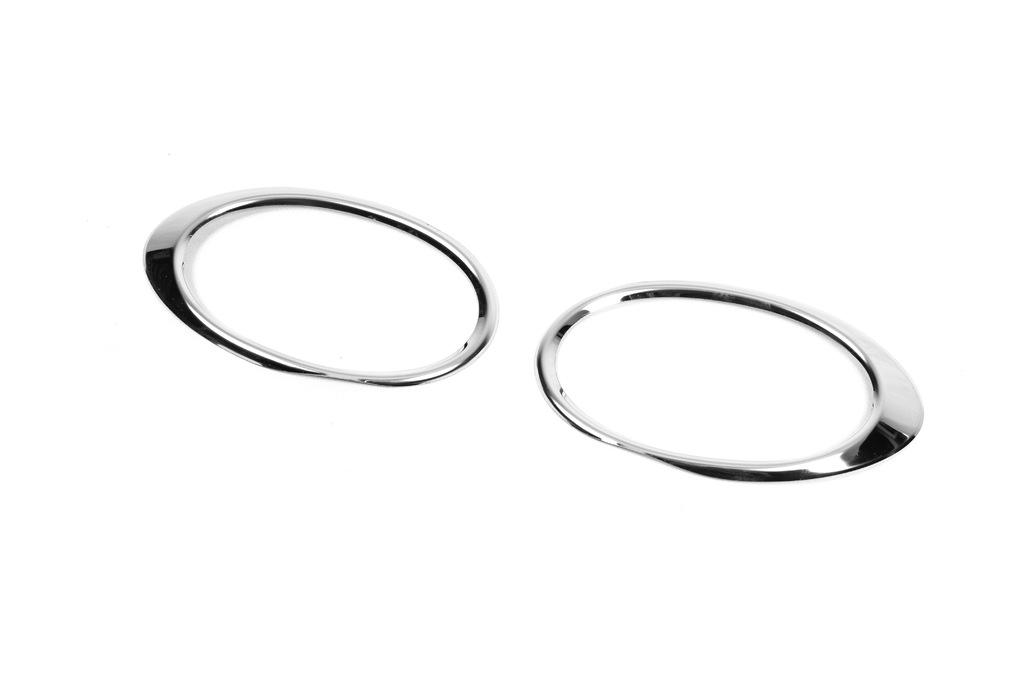 Cover for Fog Lights (2 Pcs, Stainless Steel) OmsaLine - Italian Stainless Steel for Volkswagen Jetta 2011-2018