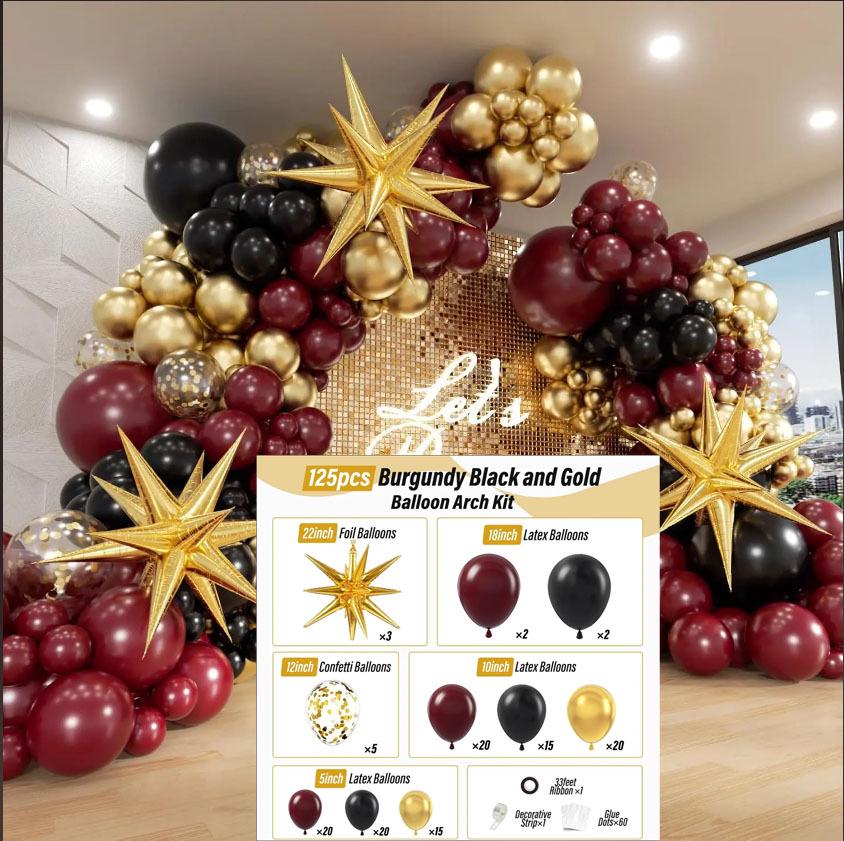 Starburst Thickened Balloon Chain Set for Celebrations