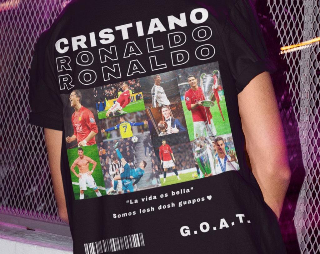 Cristiano Ronaldo CR7 Unisex T-Shirt | Football Player Shirts | Cristiano Ronaldo Merch | Bicho Lover Gift | Cristiano Ronaldo CR7 Shirt SIU