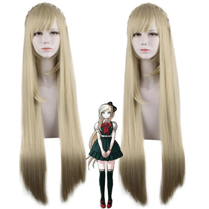 

Аниме 100 см аниме Danganronpa Sonia Nevermind женский длинный парик косплей парики игра кремовый цвет волос парики для вечеринки на Хэллоуин 100cm хаки