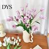 Realistic Artificial Flower Bell Decoration, Fake Silk with Stem, Flowers Faux Bloom for Wedding Party Home Office Table Centerpiece Natural Looking