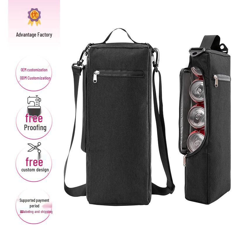 Portable Insulated Beverage Storage Bag for Outdoor and Golf, with Ice Pack for Cooling.