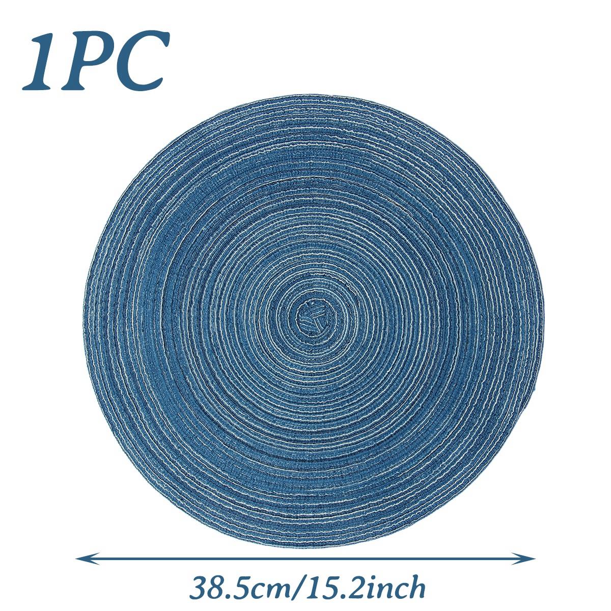

38 см круглая плетеная салфетка моющиеся круглые салфетки для кухонного стола круглые салфетки для свадебной вечеринки рождественские принадлежности