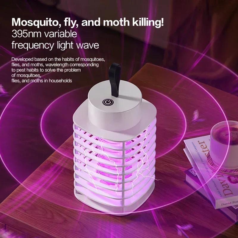 Electric Shock Mosquito Killer Lamp USB 5V Fly Trap Zapper Insect Killer Repellent Bedroom Indoor Outdoor Anti Mosquito Trap