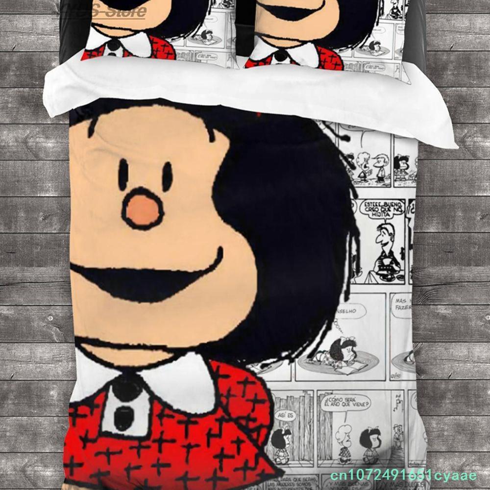 Mafalda Bedding Set Single Twin Full Queen King Size Bed Set Aldult Kid Bedroom Duvetcover Sets 3D Print Parure De Lit King