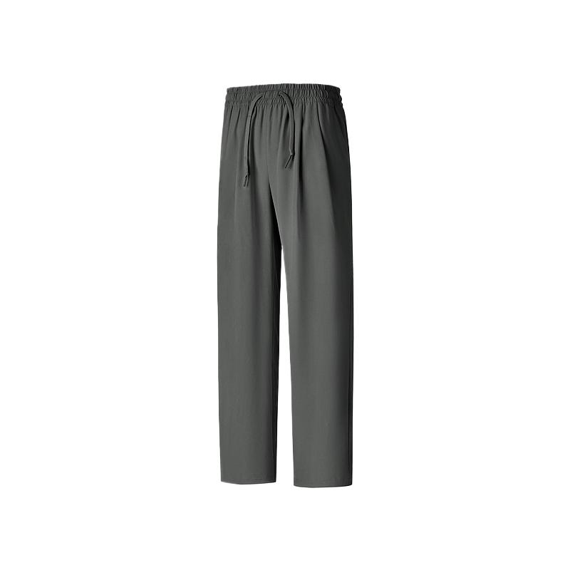 Skechers Loose Fit Lace-Up Solid Color Mid-Rise Casual Pants Women bottoms P226W109-013P M