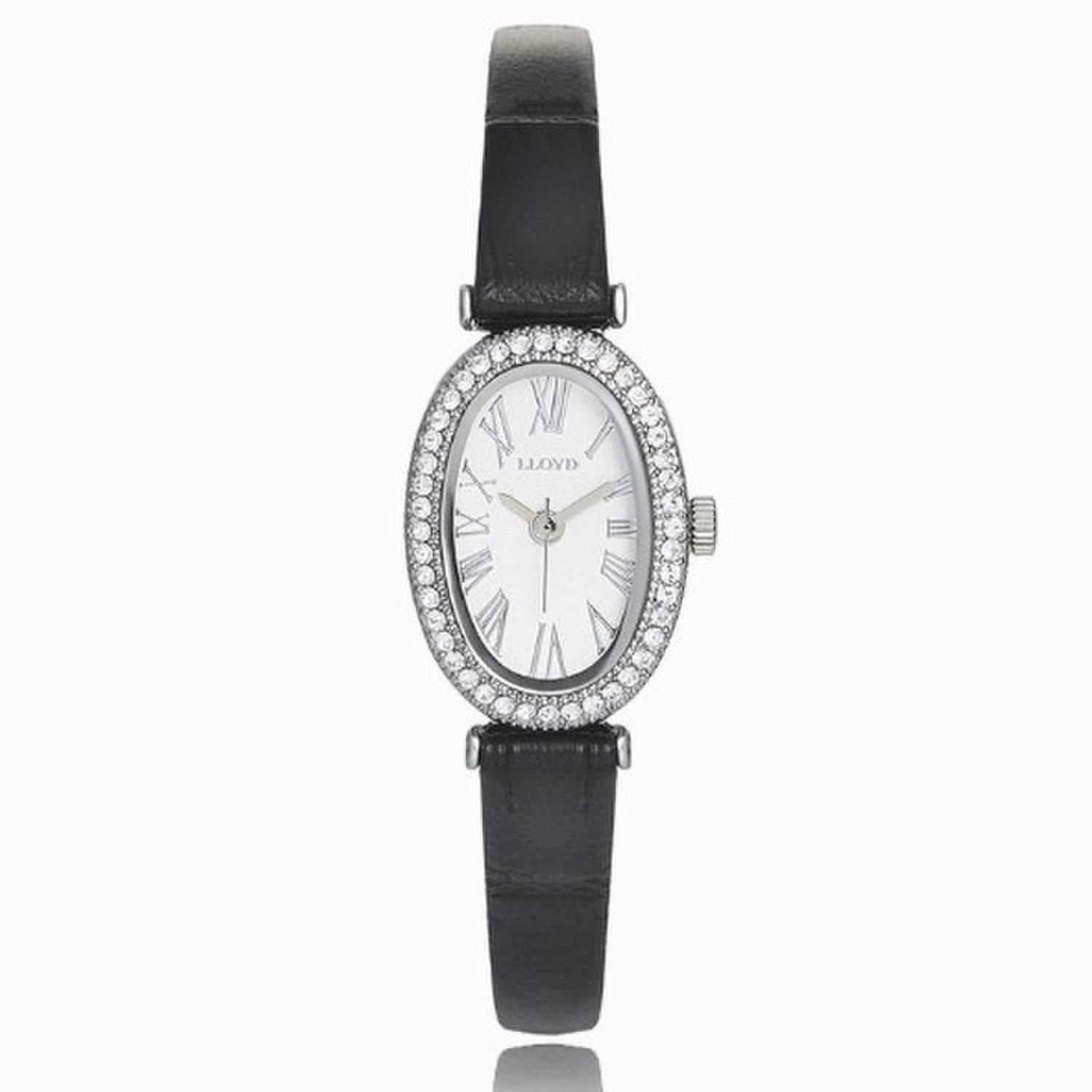 [LLOYD] Adel Women s Leather Watch Black-Silver LL2G26302DSB