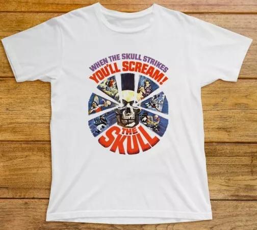 

The Skull Classic Horror Movie Poster T Shirt 619 Peter Cushing Christopher Lee XL