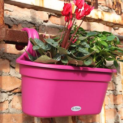 Balcony Railing Hanging Planter Flower Pot Window Box Plant Basket for Indoor Outdoor