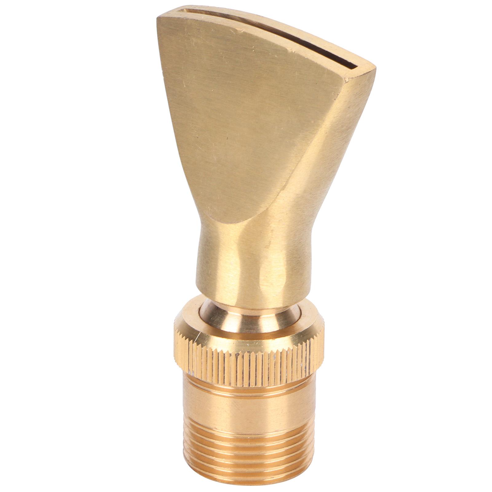 

Латунная узкая струя вентилятора, насадка для фонтана, распылительная головка, регулируемый спринклер для пруда(Резьба G1/2 внутренняя, резьба G3/4 наружная )