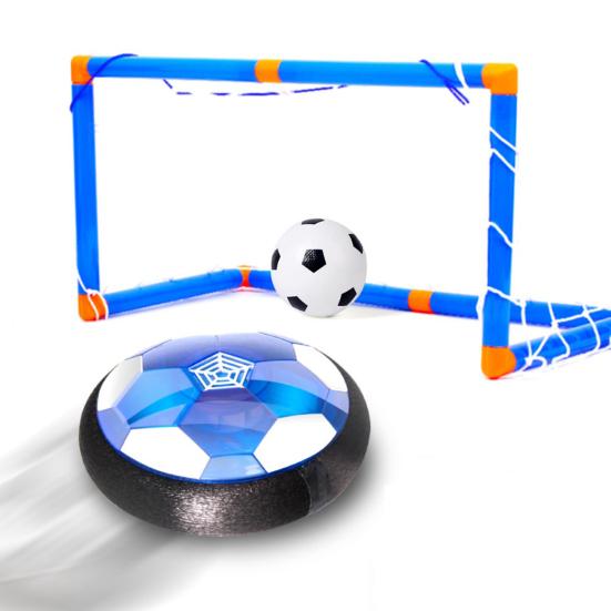 Kick Hover Soccer Ball LED Light Up Indoor Soccer Ball for Kids Soft Foam Bumpers Glides on Air Suspended Football Set Glow in The Dark Gift for Boys