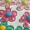 Bunte Blume Anhänger DIY Halskette Armband Ohrringe Fassung Anhänger für Schmuckherstellung Zubehör Vanlentines Geschenk