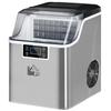 3.2L Compact Ice Machine, with LCD Screen and Accessories - Silver-Tone