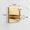 Traceless 304 Stainless Steel Adhesive Hook for Bathroom & Kitchen