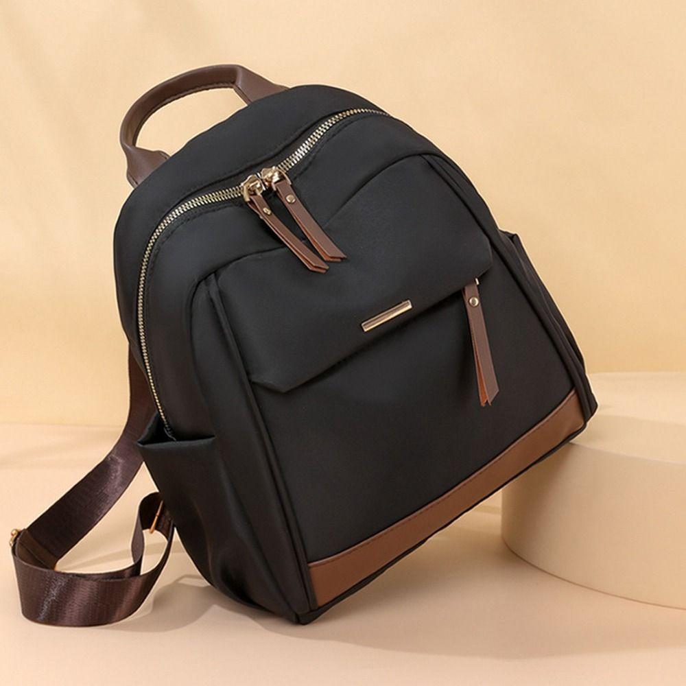 Large Capacity Nylon Backpack Canvas Oxford Shoulder Bag Vintage Women Backpack  Girls
