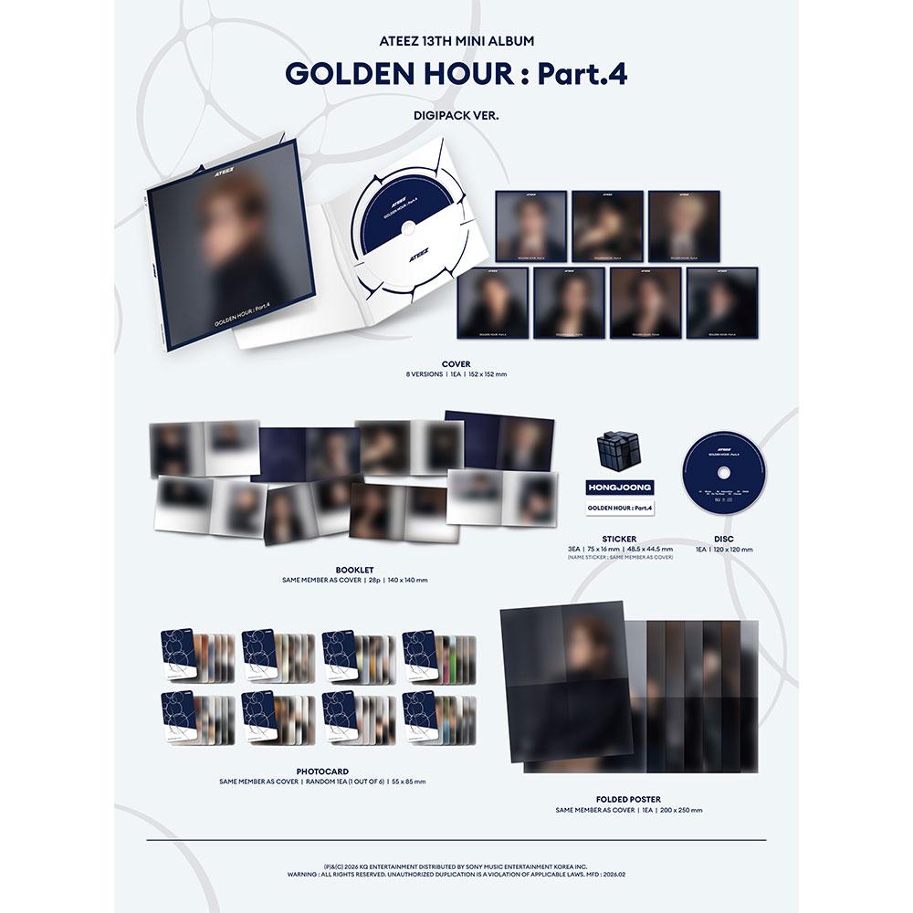 [przedsprzedaż] ATEEZ - GOLDEN HOUR : Część 4 (DIGIPACK WERS.)