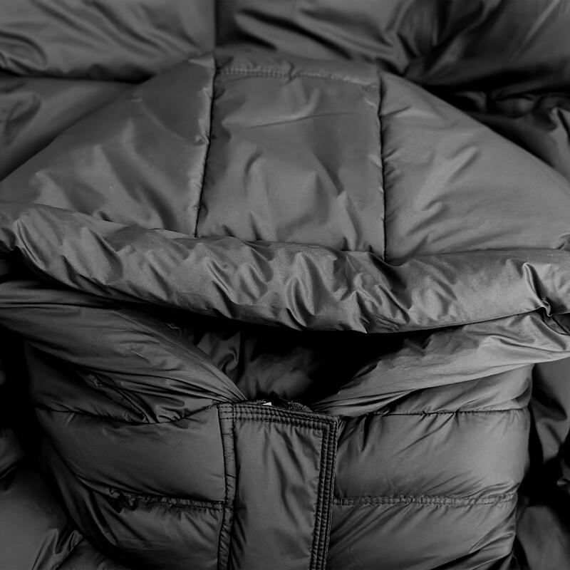 Mocana Women's Long Hooded 90% White Duck Down Puffer Jacket